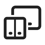 Dual Screen Tablet SVG Icon
